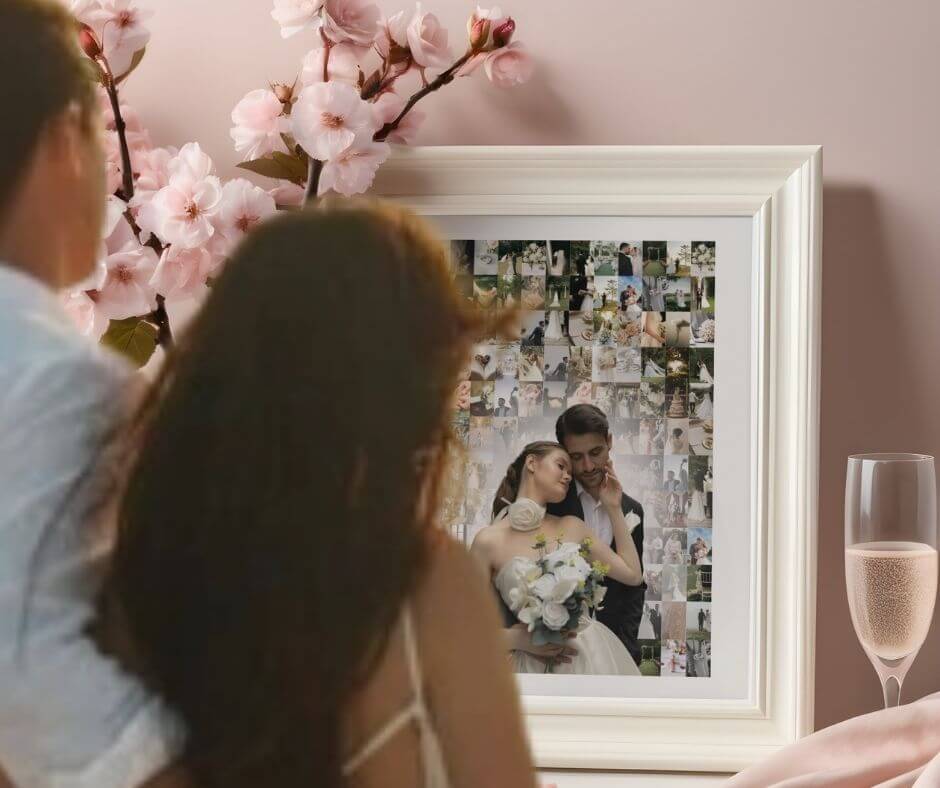 fotokolaz zo svadobných fotografii